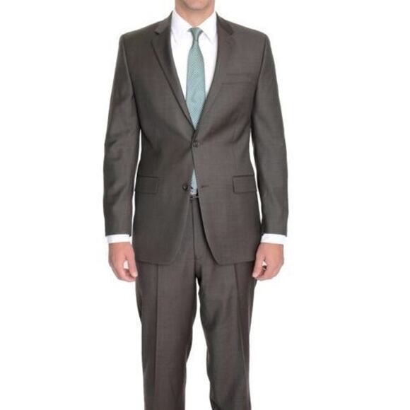 Alfani Charcoal Gray Slim-Fit Stretch Suit Jacket Blazer Sport Coat 38S NWT - Picture 1 of 16